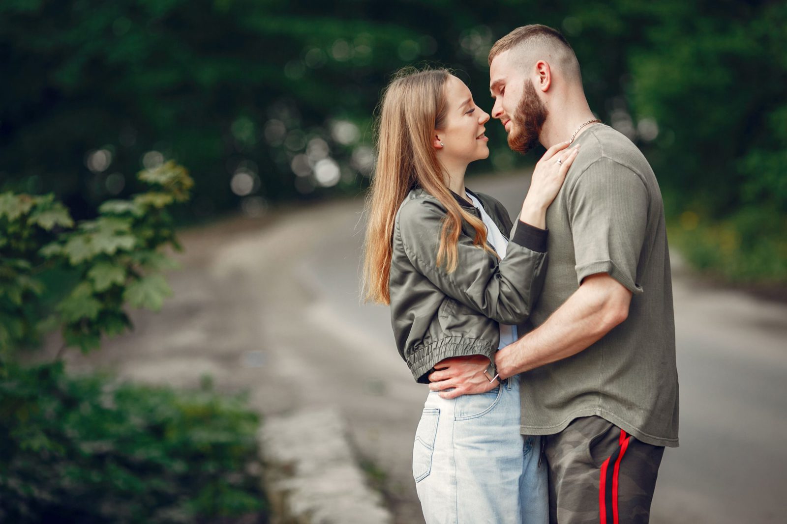 beautiful-couple-spend-time-summer-forest